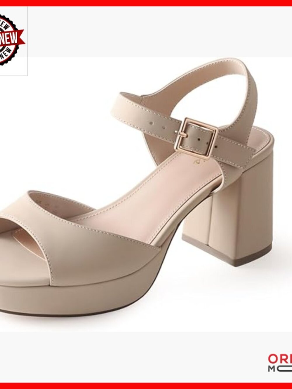 White Platform Heeled Sandals Chunky Block Open Toe Ankle Strappy Wedding Party